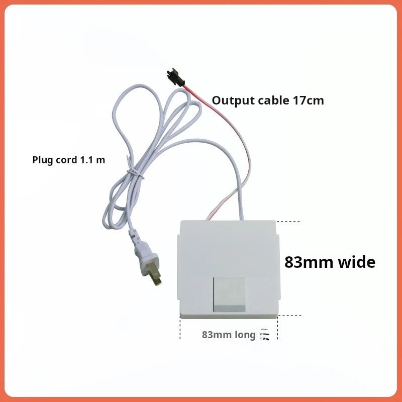 One-button 24W/36W smart bathroom mirror touch dimming switch with built-in driver power supply DC12V
