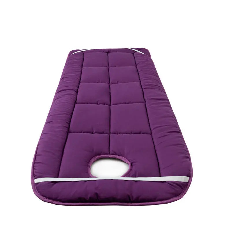 Beauty Salon Mattress Thickened Non-slip Mattress Topper Hospital Beauty Salon Massage Bed Mat Foldable Beauty Bed Pad with Hole
