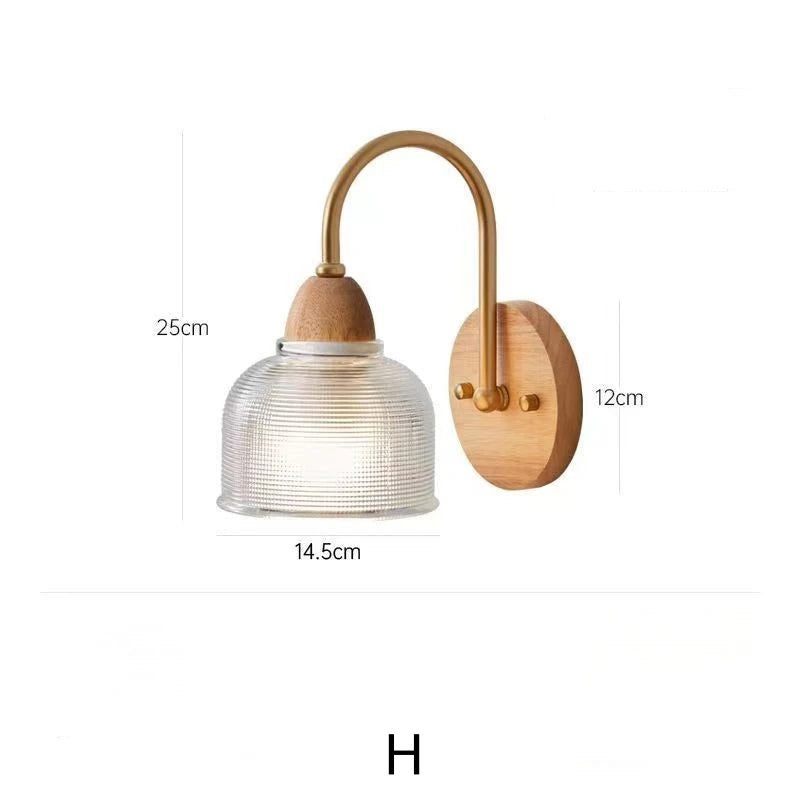 Modern Indoor Wall Light Lamp Suitable For Bedroom Bedside Living Room Home Decor Light Fixture Wooden Vintage LED Wall Lamps