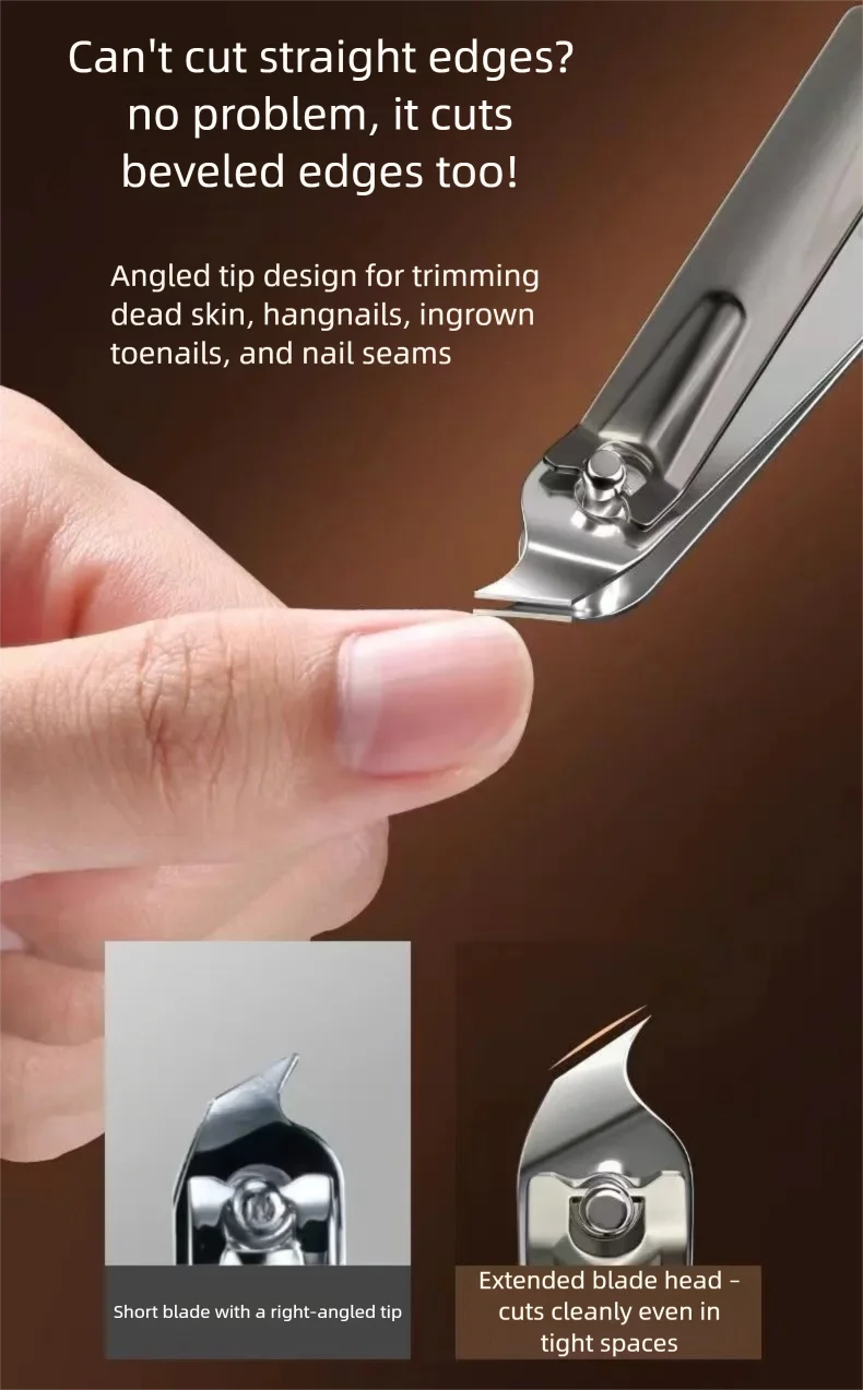 Portable Nail Clippers & Manicure Pedicure Set - Complete Nail Care Kit with Clippers, File, Cuticle Remover & Tools