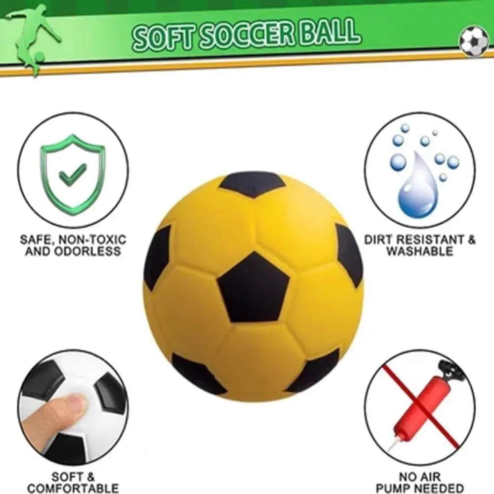 The Handleshh Silent Football Lightweight Low Noise Foam Soccer Ball Kids Outdoor Sports