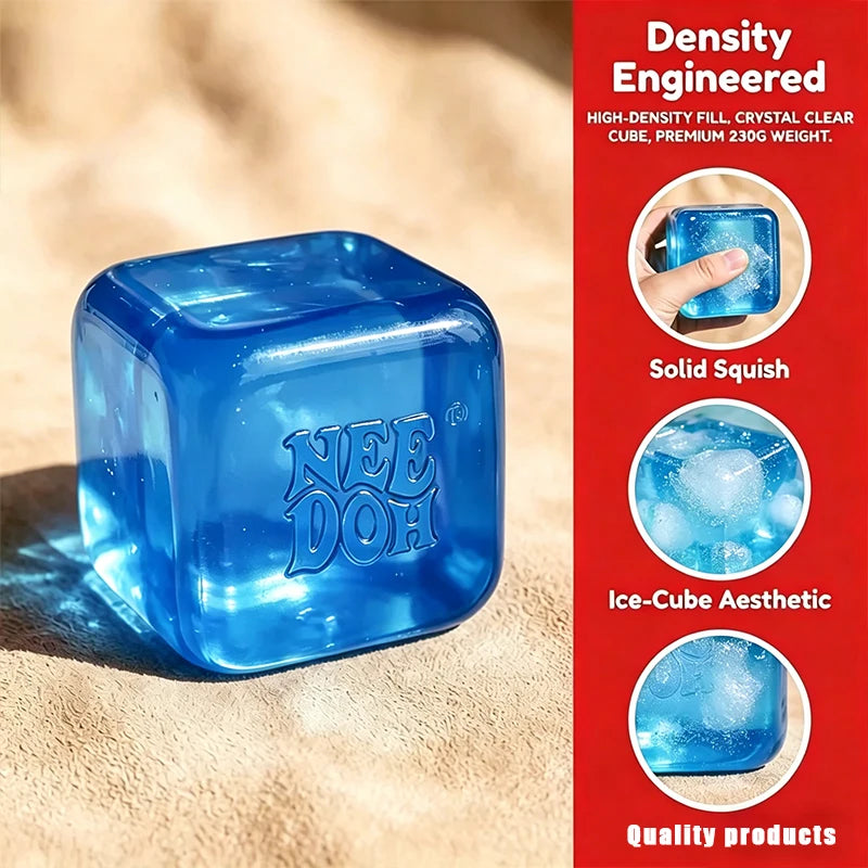 NeeDoh Nice Cube Summer Sensory Fidget Toy - Stress Relief