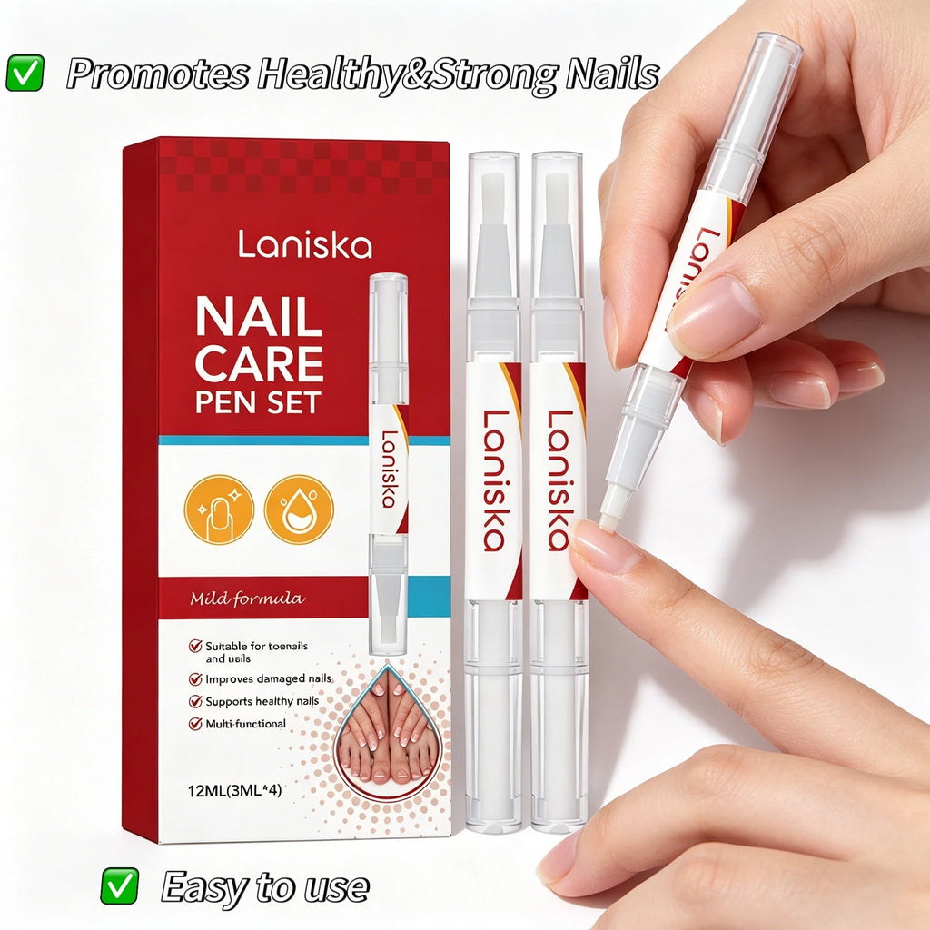 Nail Repair Pen Set Treatment Damaged Reduce Cracking Improve Dry Cuticle Remove Dead Skin Nourishing Portable Nail Care Product