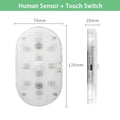 Motion Sensor Led Light 650mAH USB Rechargeable Automatic Induction Sensing Light Wireless Foot Lamp for Car Trunk Door