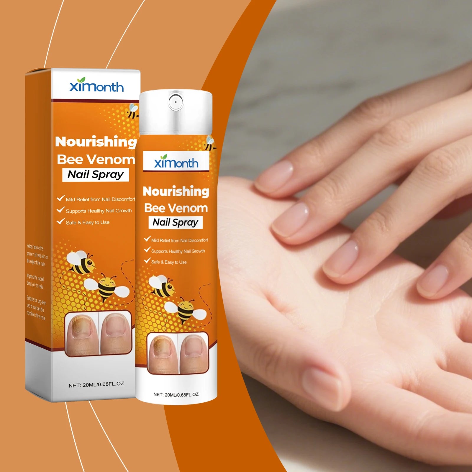 Nail Nourishing SprayGentle care for hands and feet, strengthens and fortifies nail surfaces, moisturizes and softens cuticles.