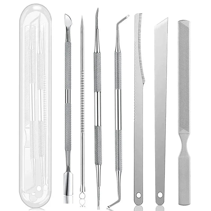 Foot Care Kit Callus Remover File Dead Skin Shaver Cuticle Pusher Pedicure Tools for Hard Tough Skin Beauty Health