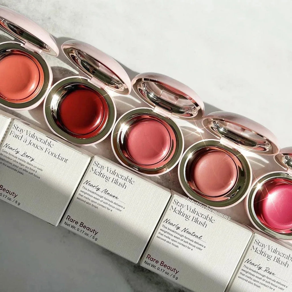 Rare Beauty Matte Long-Lasting Soft-Focus Blush Smooth Cream-to-Powder Blush Sweatproof Waterproof Liquid Blush Hydrating Makeup