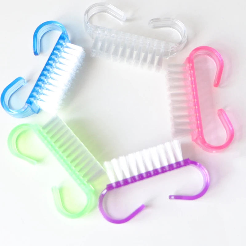 Nail Cleaning Nail Brush Tools File Nail Art Care Manicure Pedicure Soft Remove Dust Small Angle Clean Brush for nail care