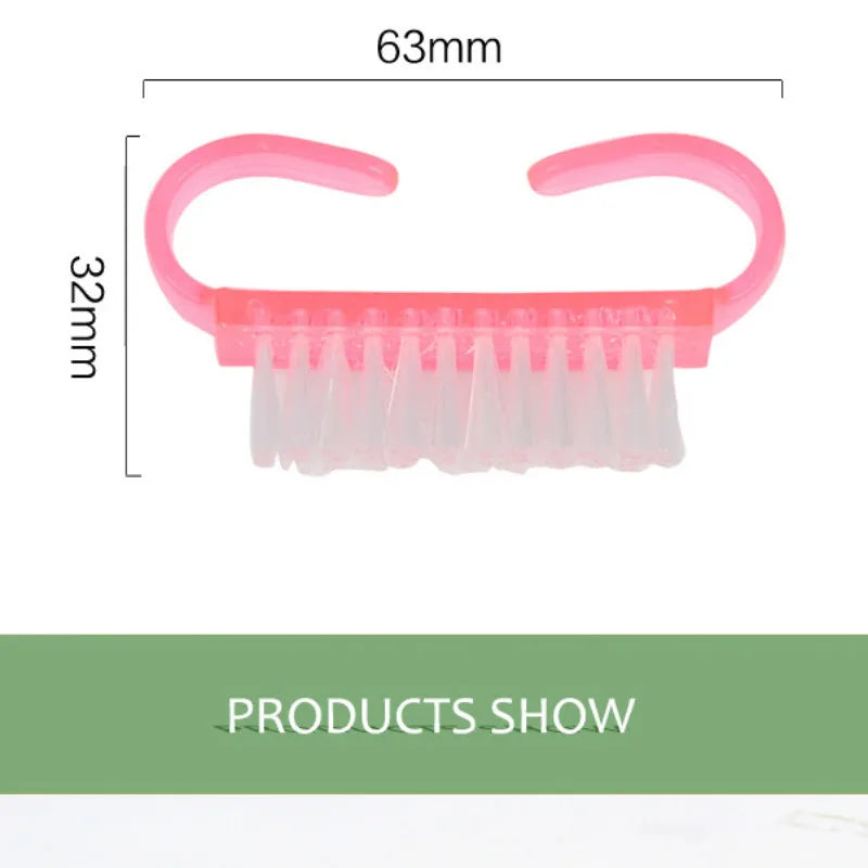 Nail Cleaning Nail Brush Tools File Nail Art Care Manicure Pedicure Soft Remove Dust Small Angle Clean Brush for nail care