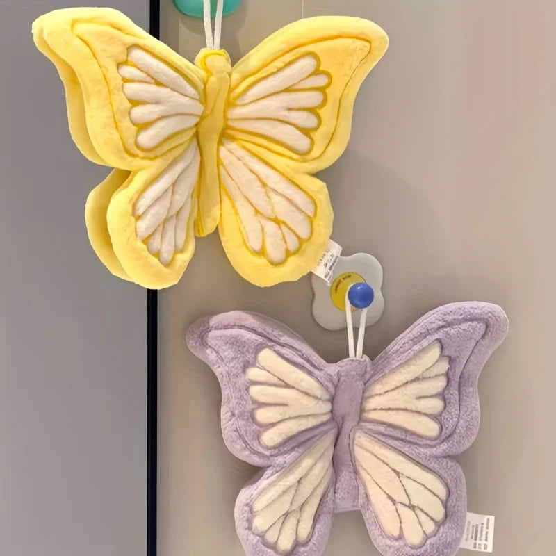 "Beauty" must be translated as "appearance value"   Original: Hanging Coral Fleece Butterfly High-Appearance Cartoon Thickened S