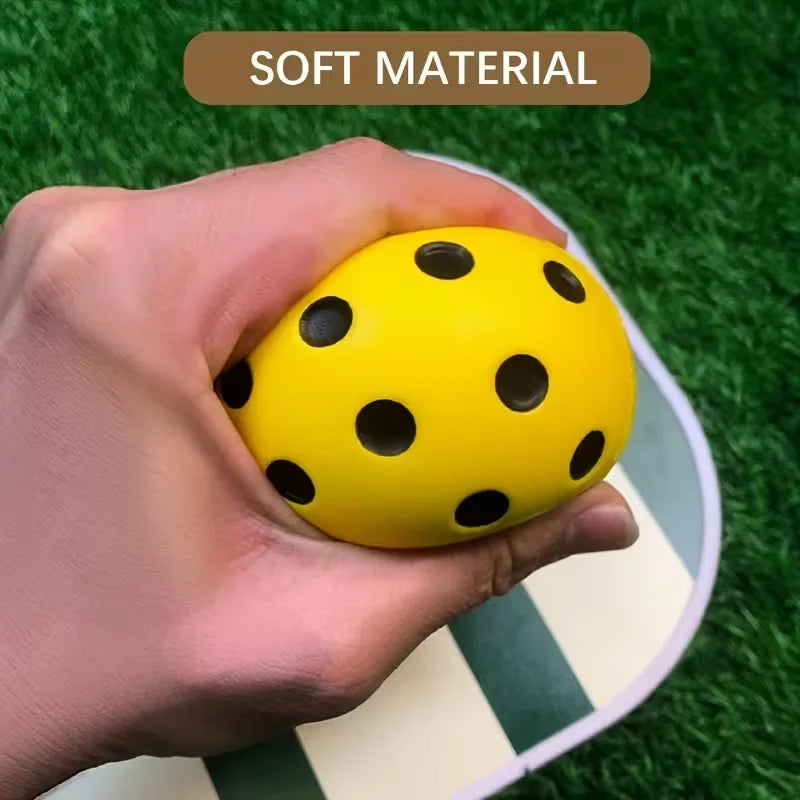 1PC Silent Pickleball Indoor Entertainment Silent Practice Ball PU Foam High Bounce Resistance Not Disturbing People
