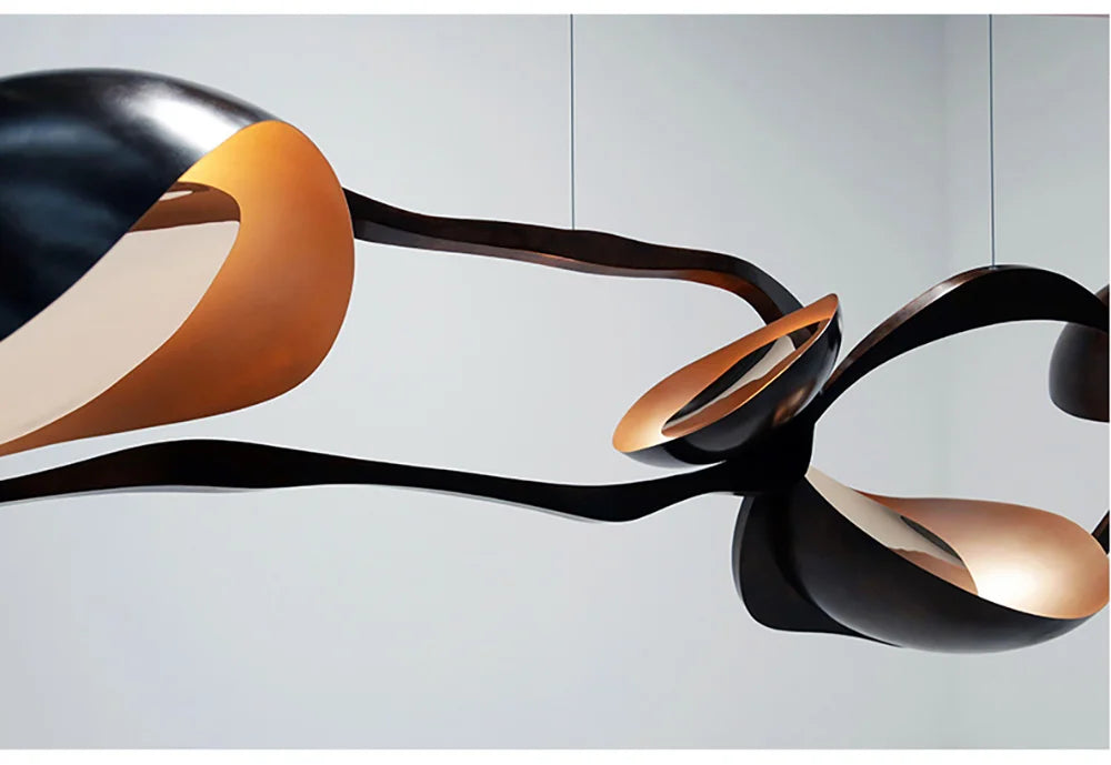 Modern LED home interior lighting ceiling chandelier, metal lustre, dimmable, suitable for living room lighting