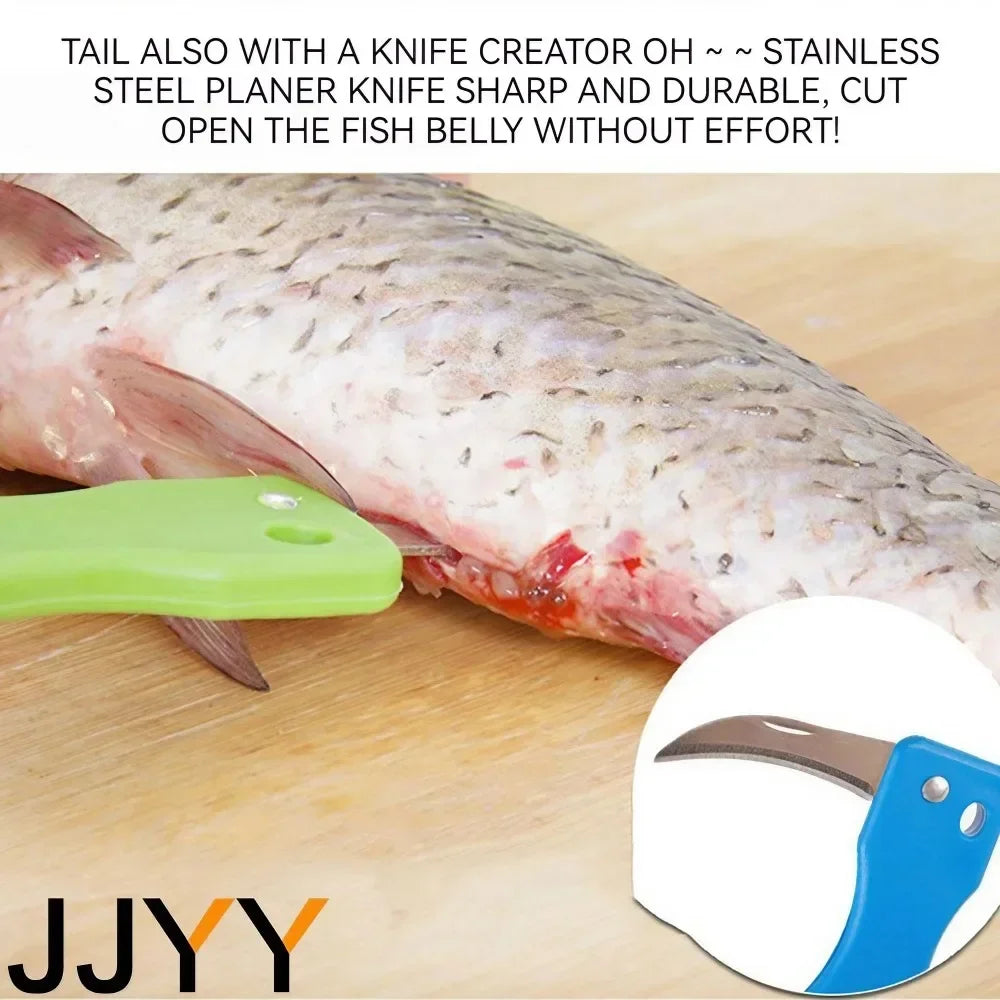 Fish Skin Brush Fast Fish Scale Remover Scraper Planer Tool Fish Scaler Fishing Knife Cleaning Kitchen Cooking Accessories