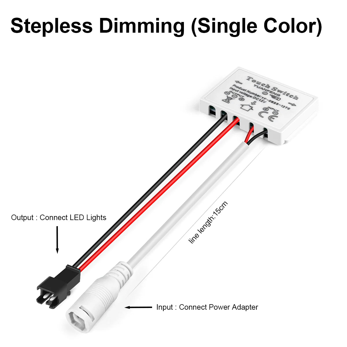 Bathroom Mirror LED Strip Light LED Switch Touch Sensor 12v LED Dimmer Switch LED Controller For Bedroom Mirrors Interior Decor