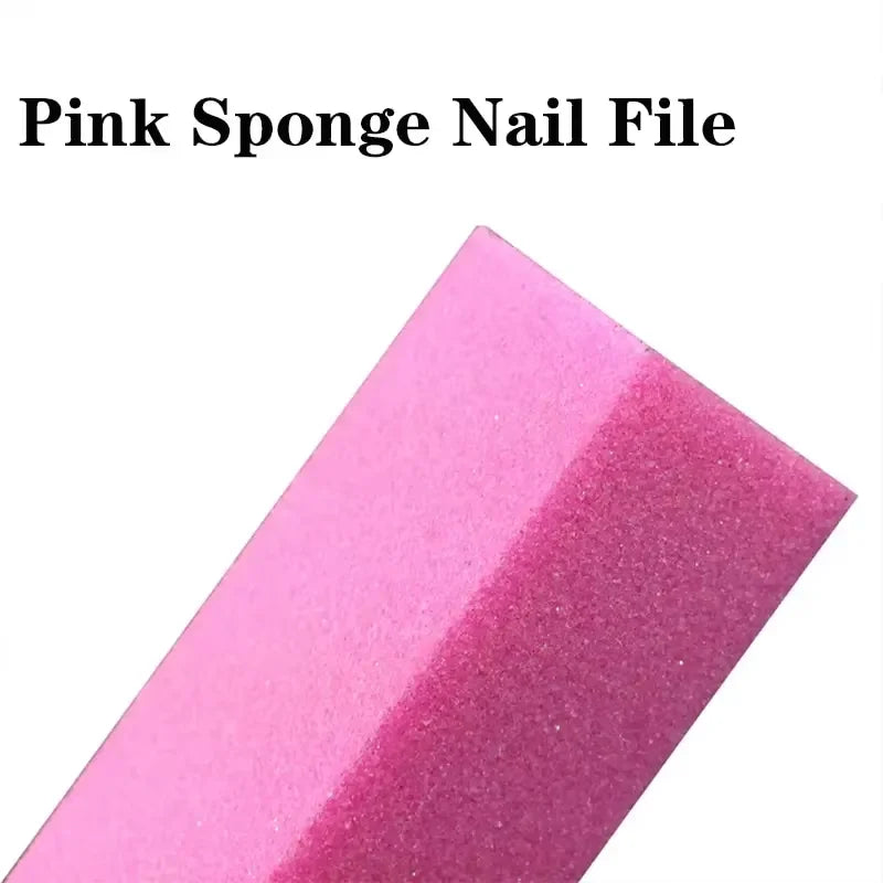 LINMANDA 10Pcs Nail Care Kit: Nail File Nail Polishing Block Cuticle Trimmer Cuticle Pusher Brush Suitable for Home Use