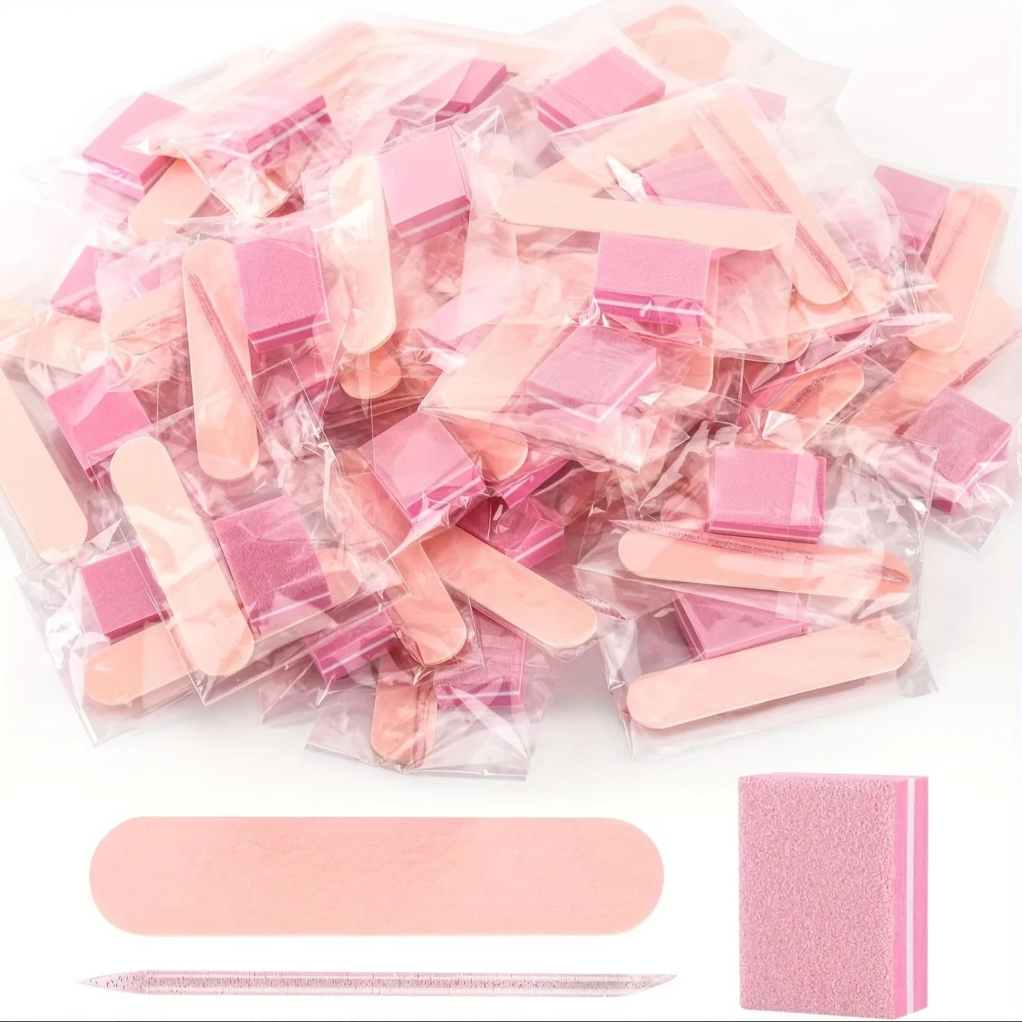 1set-30pcs Nail Care Kit: Mini Files, Buffers & Sticks - Perfect for Jewelry Polishing & Manicures
