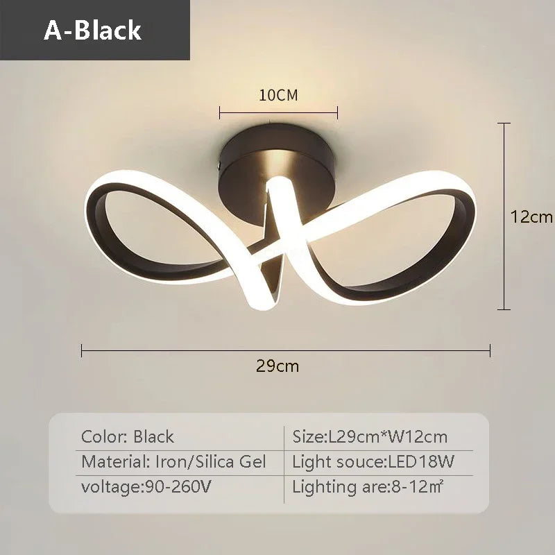 Modern LED Ceiling Light Corridor Lighting Fixture Minimalist Line Lamps Aisle Entryway Staircase Corner Indoor Decor Led Lustre