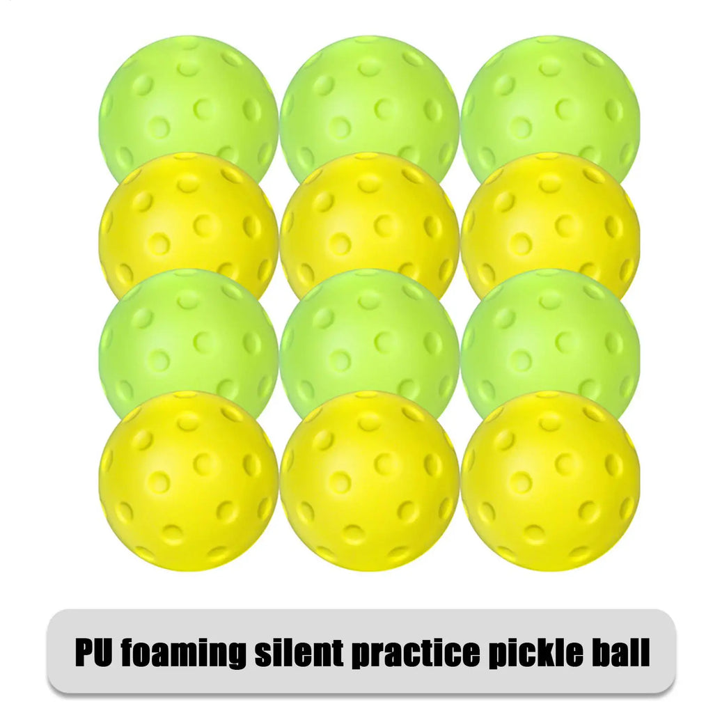 Low-noise Pickleball Soft PU Foam Silent Pickleball Noise-free Practice Ball Pickleball Training Silent Ball for Indoor Noiseles