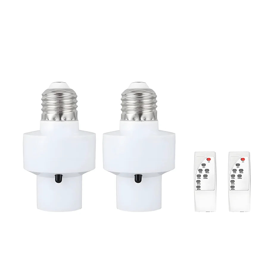 2026 Smart LED Lampholder E27 AC85-265V with Infrared Remote, Timer, Color Changing, Universal Socket, Easy Install for Home Use
