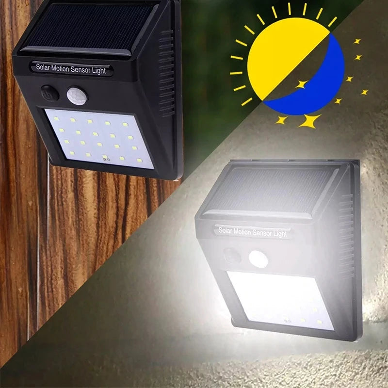 30 LED Solar Motion Sensor Wall Light IP65 Waterproof Outdoor Security Lighting Wireless Garden Courtyard Pathway Decoration