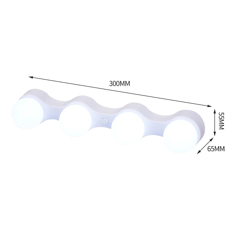 ✨LED Vanity Mirror Light, Bathroom Makeup Lamp ✨Suction Cup Portable, USB Streamer Light, Cosmetic Lamp for Bedroom Dressing