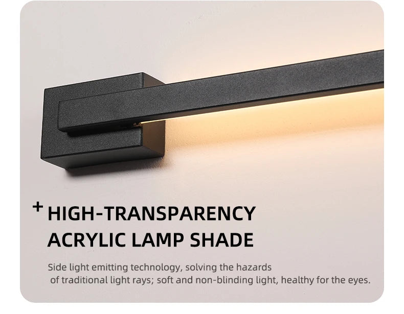 Smart Dimmable Outdoor Wall Light Black Modern LED Lamp IP65 Waterproof via APP Control for Garden Home