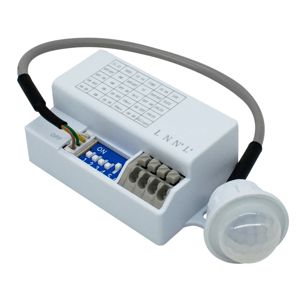 Motion Sensor Light Switch 220V 110V Pir Presence Sensor for Lighting Time Delay Adjust Movement Detector Lamp Automatic