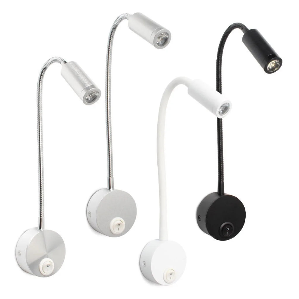 LED Tube Spotlight Indoor Hotel Room Bedside Bedroom Reading Light Counter Universal Work Wall Light