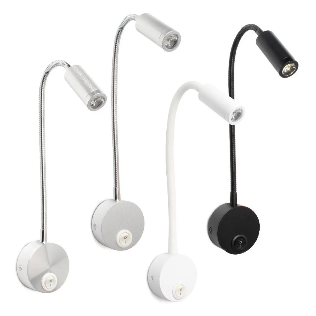 LED Tube Spotlight Indoor Hotel Room Bedside Bedroom Reading Light Counter Universal Work Wall Light
