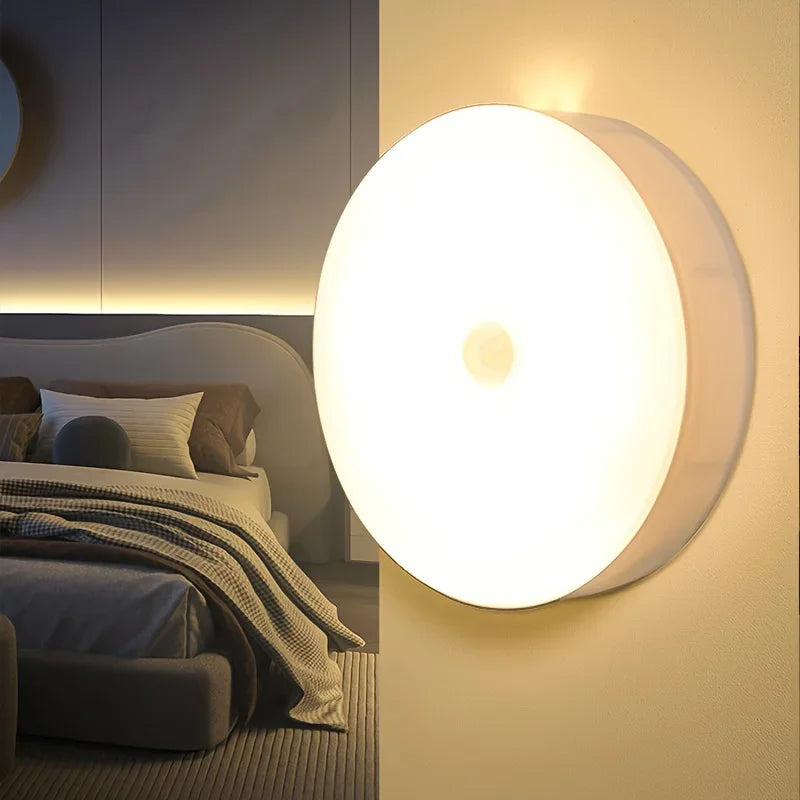 Motion Sensor Night Lights in Warm White/Cold White - Adjustable Brightness, Automatic On/Off, Ideal for Bedside, Stairs, U