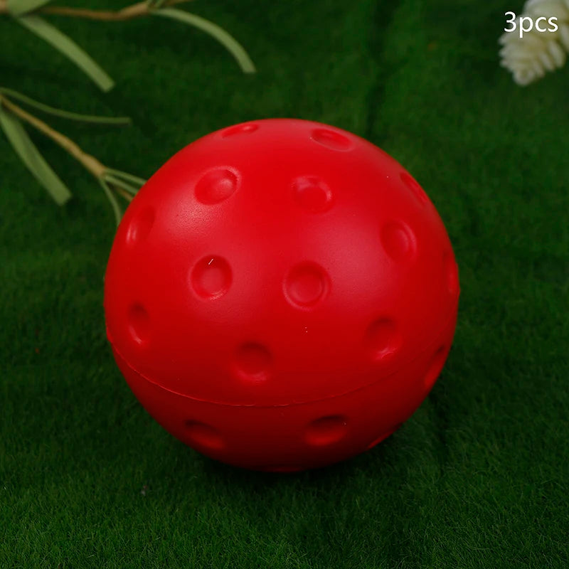 Silent & Sturdy Indoor Pickleball Balls, 1/3pcs, 74mm, PU Foam, Suitable for Practice and Tournaments