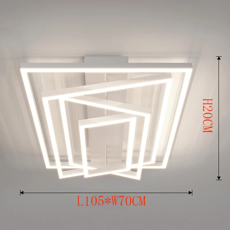 Nordic home decoration salon bedroom decor smart led lamp lights for room dimmable Ceiling light lamparas indoor lighting