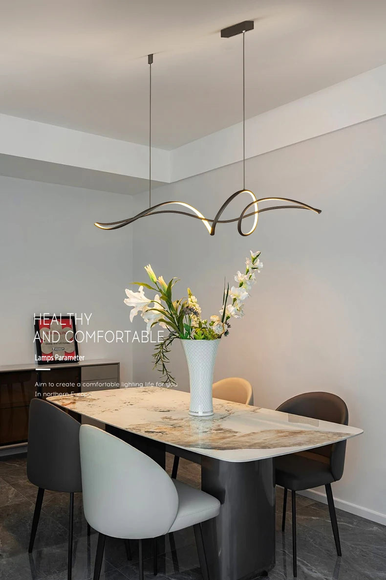 2025Modern Smart Pendant Lights for Dining Room Home Decoration Lamp Chandeliers Living Room Lighting Lustres Luminaria