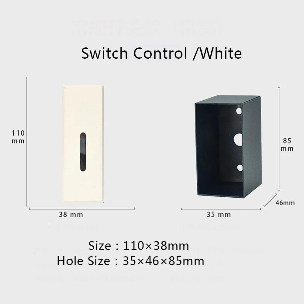 SANDIY Smart Light Intelligent Sensor Lamp Wall Embedded Led for House Step&Stair Foyer Balcony Home Ladder Lighting with Box 3W