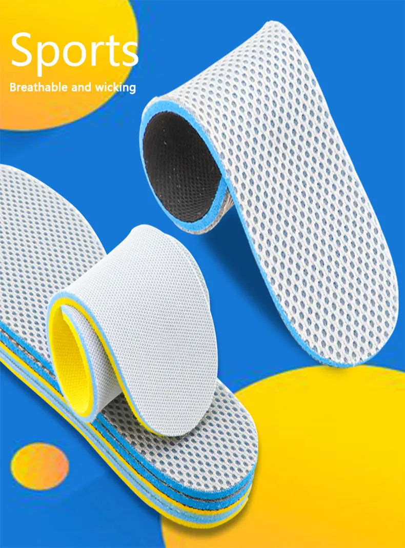 NEW Elastic Sports Insole Double Sided Breathable and Sweat Absorbing, Soft and Thickened Shock Absorption Basketball Insole