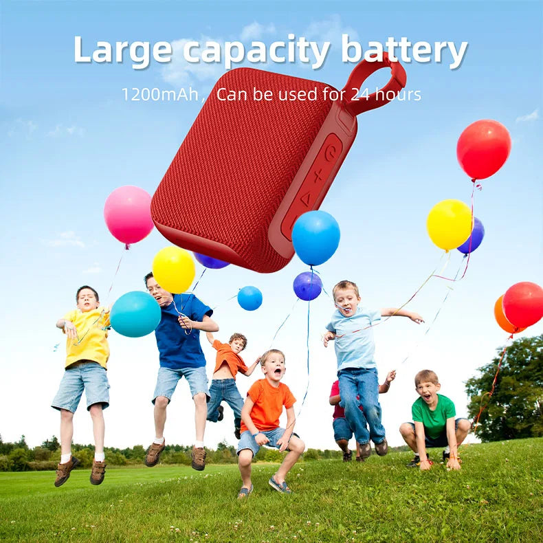 Outdoor Bluetooth Speaker Portable Wireless with 10W Stereo Sound BT 5.3 TWS Pairing for Camping Beach Party