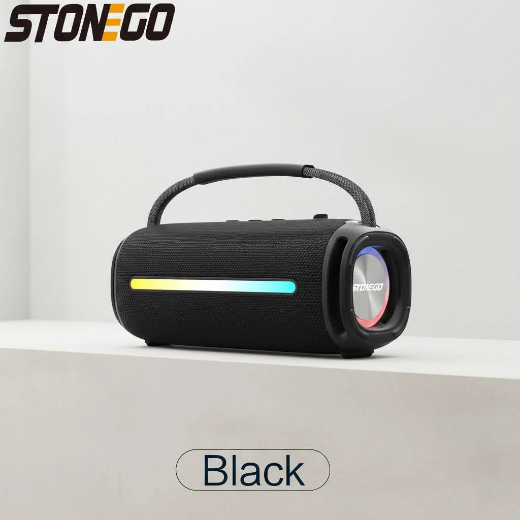 Portable Bluetooth 5.3 Speaker RGB Lantern Waterproof Outdoor IPX6 High Power Audio Subwoofer