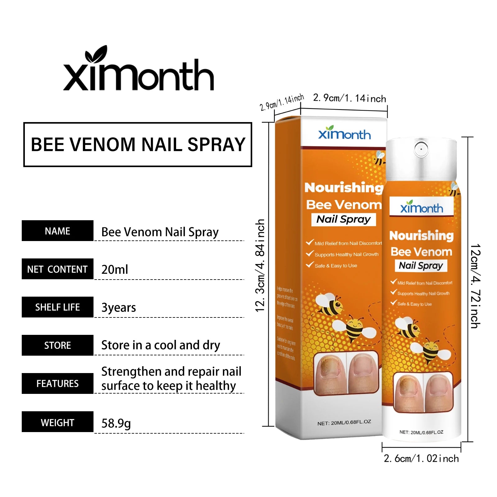 Nail Nourishing SprayGentle care for hands and feet, strengthens and fortifies nail surfaces, moisturizes and softens cuticles.