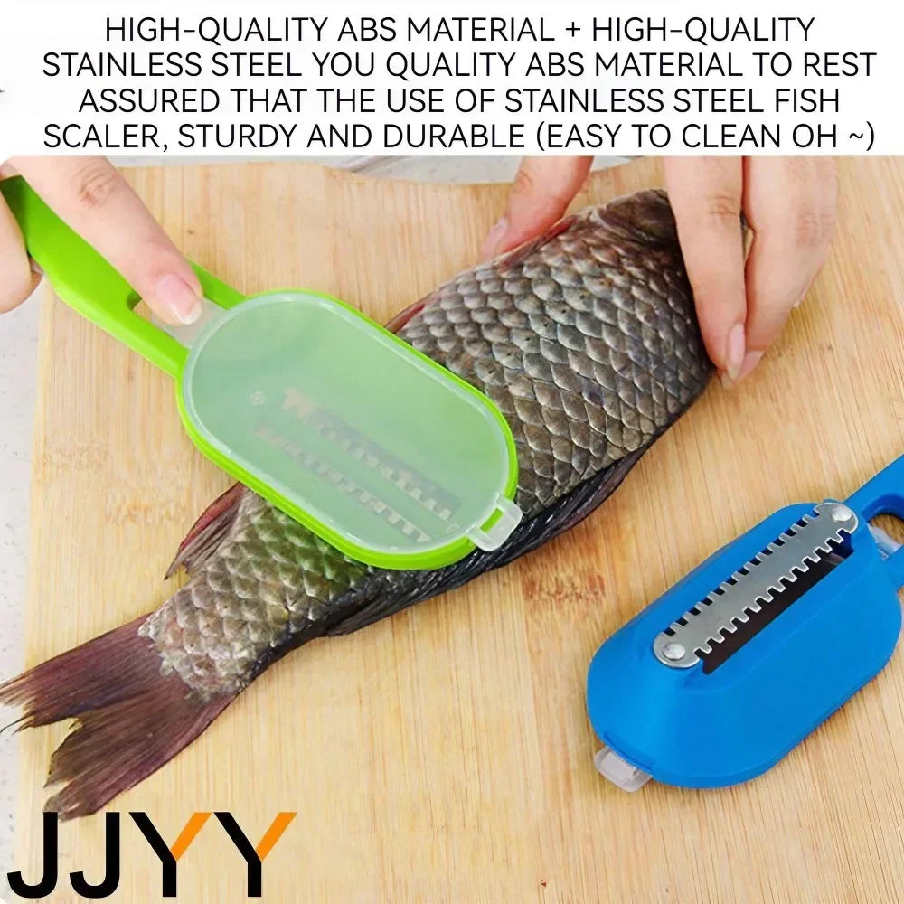 Fish Skin Brush Fast Fish Scale Remover Scraper Planer Tool Fish Scaler Fishing Knife Cleaning Kitchen Cooking Accessories