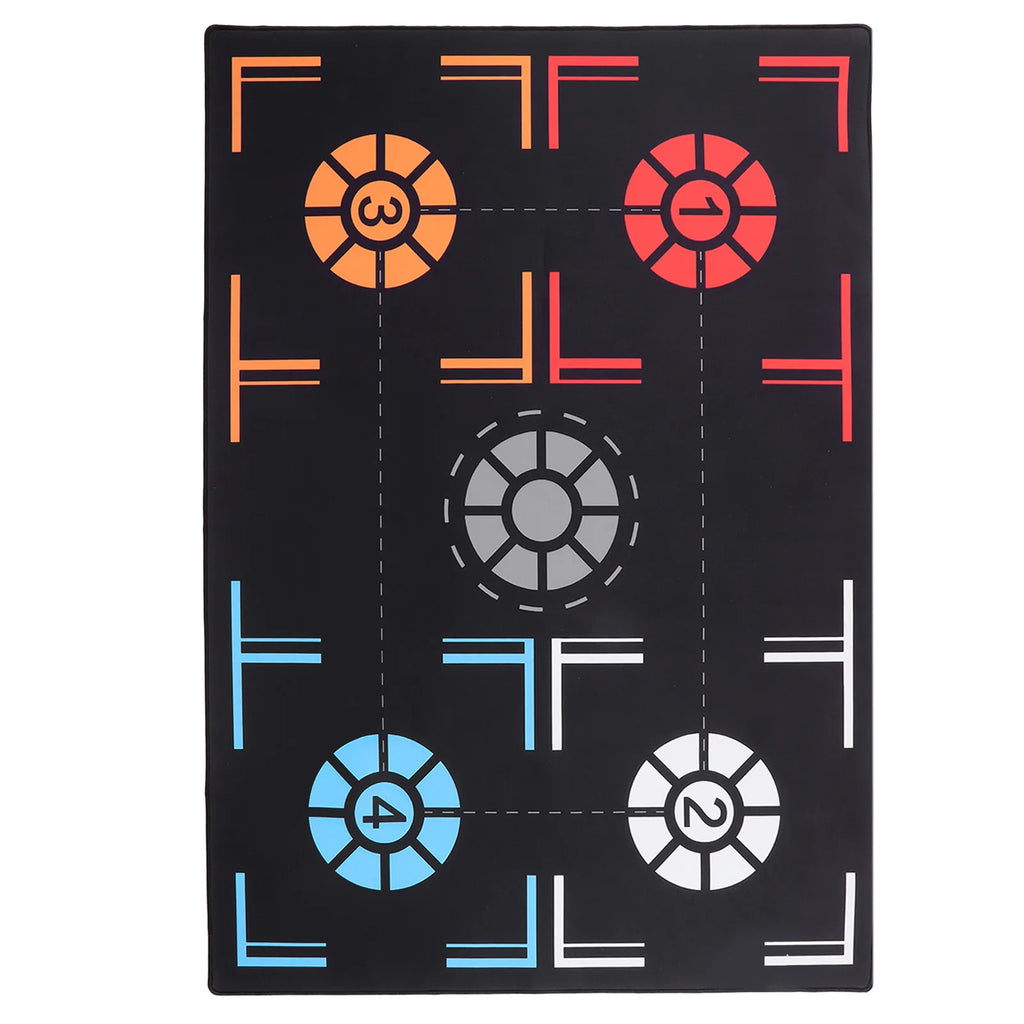 Indoor Sound Insulation Basketball Footstep Mat 2mm Basketball Training Mat Mute Rubber Basketball Training System for Kids