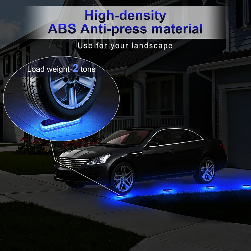 Outdoor Solar Deck Light Waterproof IP68 Stair Lamp with 30 LEDs for Railing Fence Yard Exterior Decorative Lighting