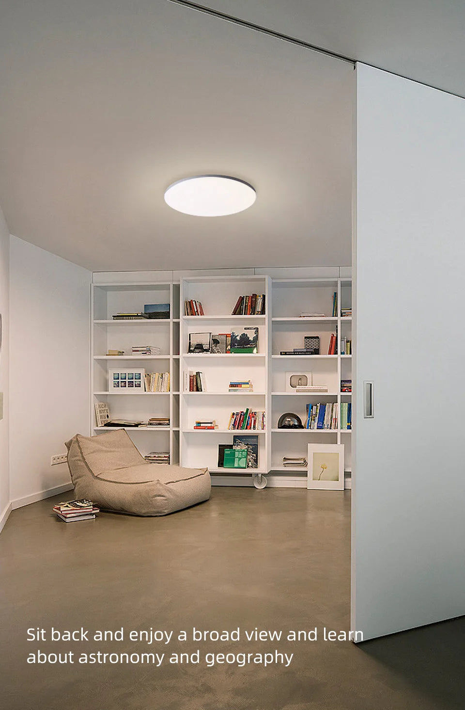 Aisilan LED Smart Ceiling lamp Ultra-thin Light Control by Remote Dimmable 24W 36W Flood Lighting for Living room Bedroom