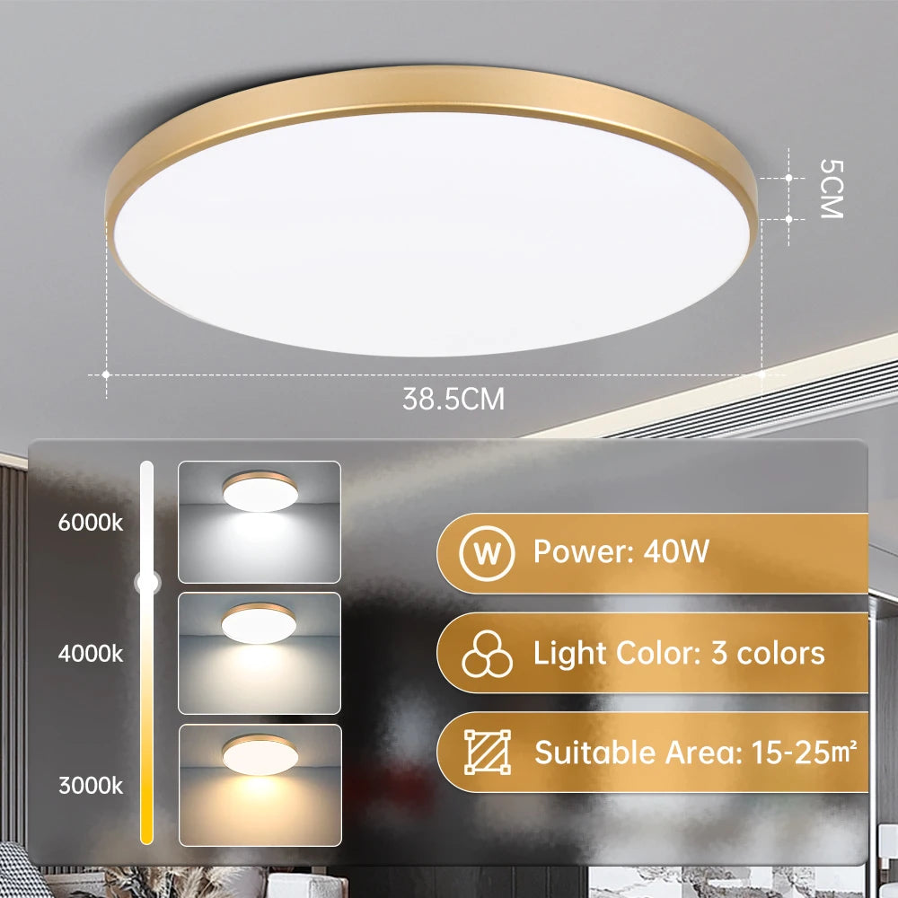 LED Ceiling Lamps Chandelier Panel Lamp IP44 Waterproof Bathroom Ceiling Lights Indoor Lighting for Bedroom Living Room Luminair