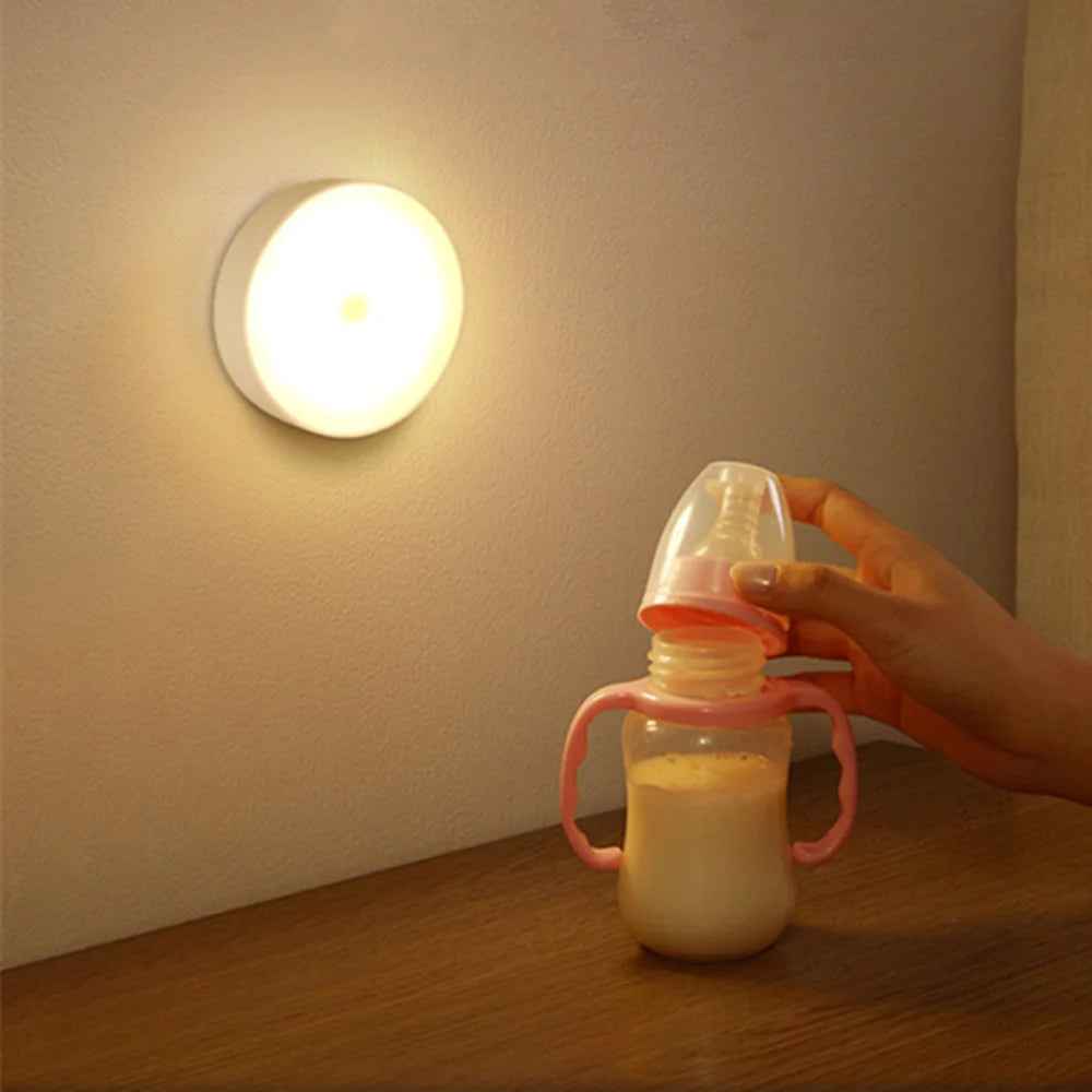 Motion Sensor Light Bedroom Night Light Room Decor USB LED Lamp Rechargeable Home Decoration Lights For Stairs Hallway Closet