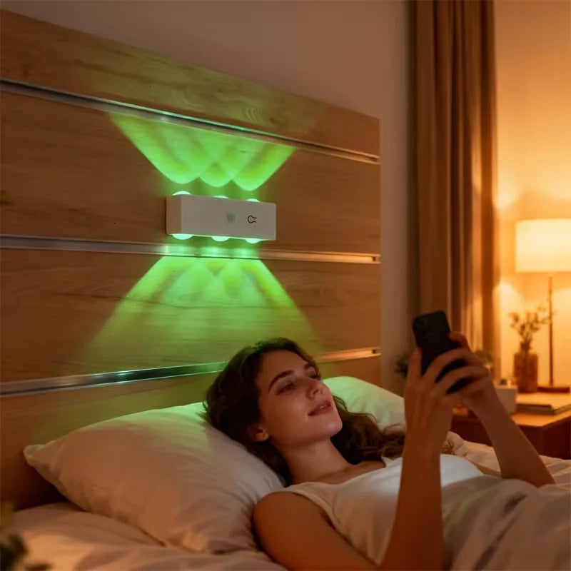 Smart Magnetic LED Wall Lamp with Motion Sensor Night Light 3 Color/Multicolor USB-Powered for Bedroom Living Office Wardrobe