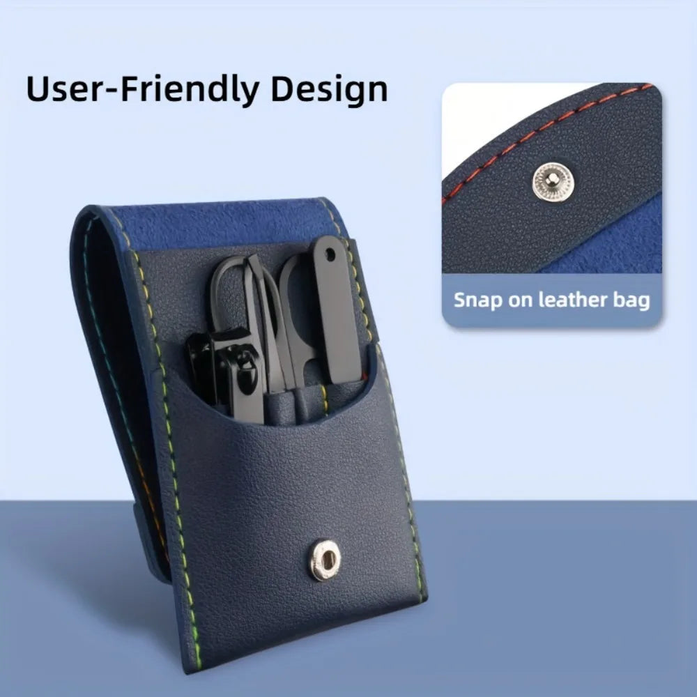 4pcs Beauty Care Set Including Nail Clippers, Nail File, Eyebrow Tweezers, And Beauty Scissors. A Multifunctional Grooming Kit
