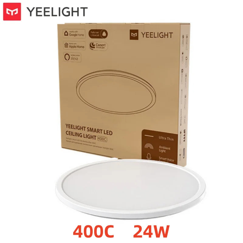 (Global Version) YEELIGHT Smart LED Ceiling Light RGB Slim Wifi Connection 2700-6500K Dimmable Smart Voice Control For Mi Home