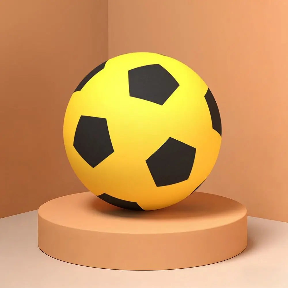 High-Elastic Silent Football Low Noise Lightweight Low Noise Foam Soccer Ball Easy to Grip 18/21/24CM Indoor Training Ball