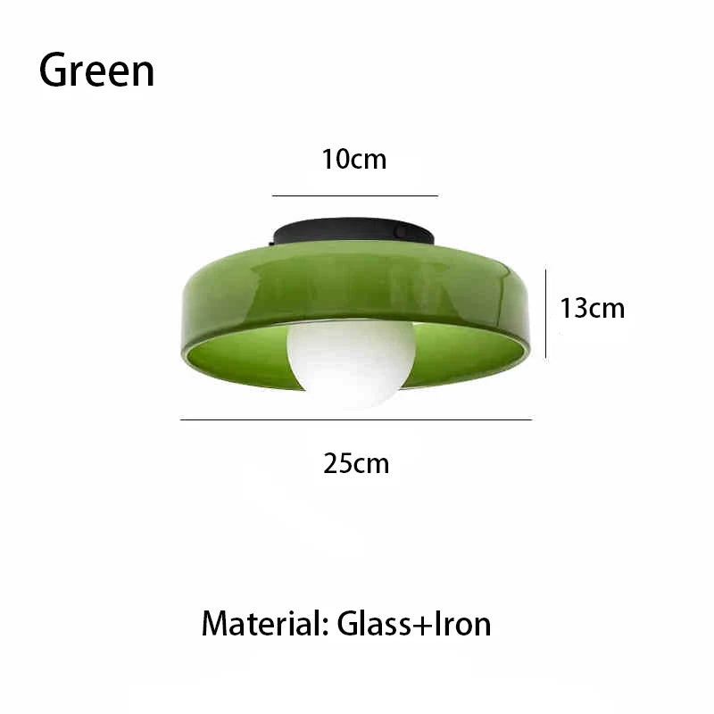 Contemporary Vintage Glass Ceiling Light Entry Hall Balcony Light Bedroom Study Hallway Porch Kitchen Bathroom Light Fixture