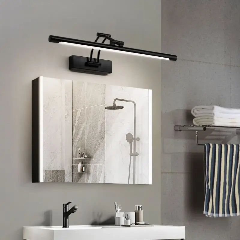 QUASHION Bathroom Mirror Wall Lamp LED Metal Foldable Cabinet Sconce Lighting Fixture Nordic Simple Modern Dressing Table Lustre
